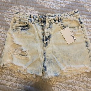 Vervet super high rise jean shorts - Sienna